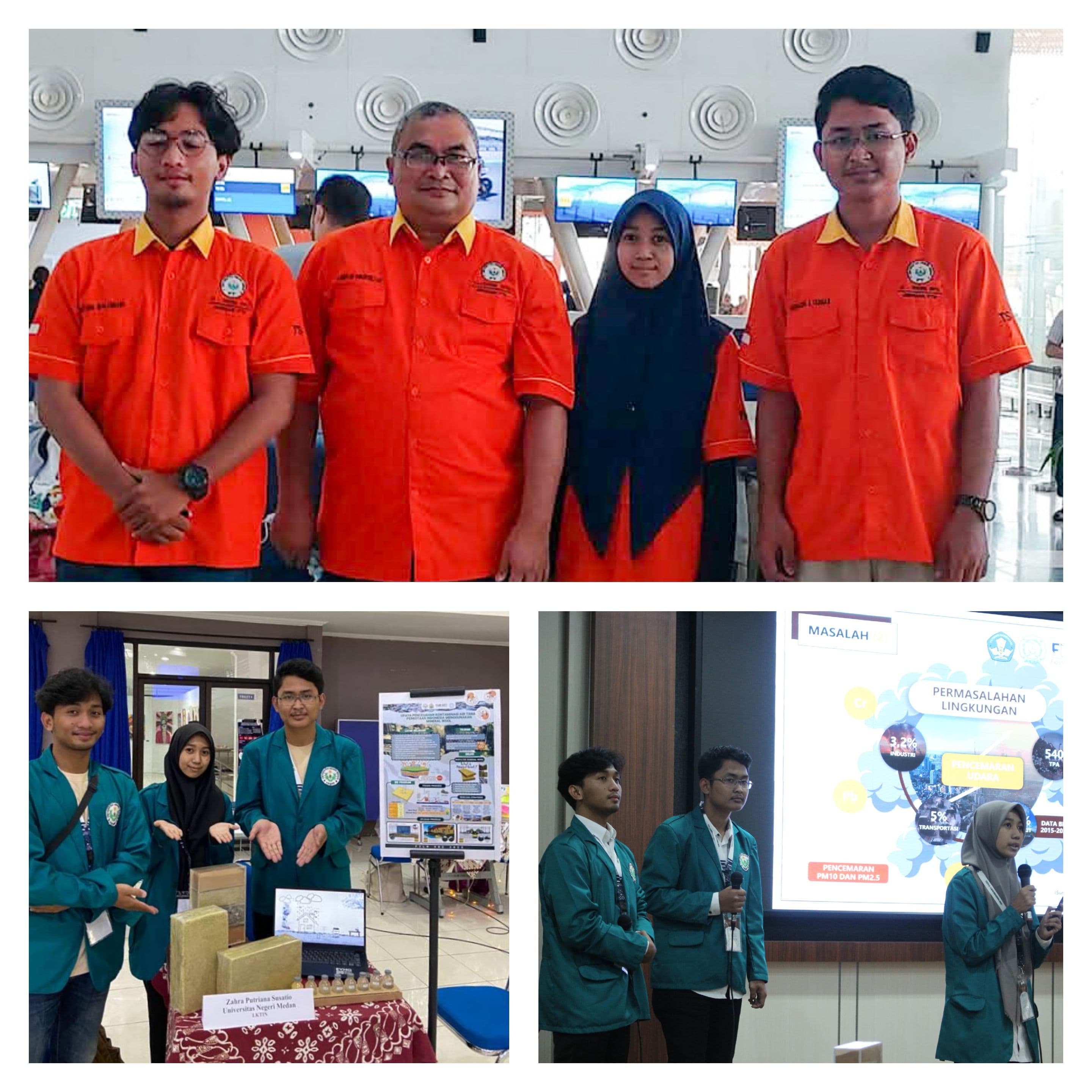 Mahasiswa Program Studi Teknik Sipil UNIMED meraih Juara Harapan 2 SEMAR LKTIN Festival Ilmiah Mahasiswa (FILM) 2023 Universitas Sebelas Maret Surakarta